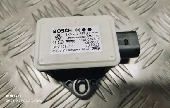 Audi A4 S4 B8 8K ESP acceleration yaw rate sensor 8K0907637A