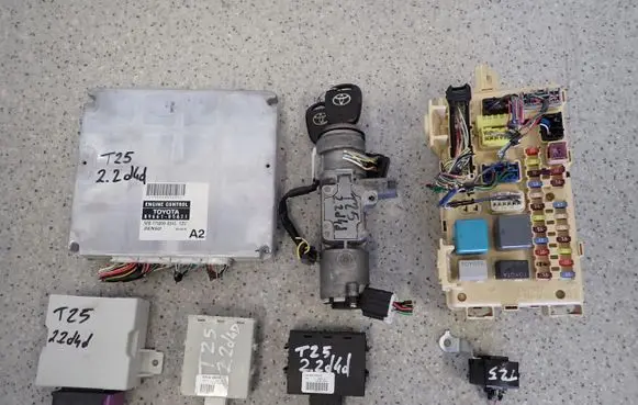 Toyota Avensis T250 Trunk lid opening control unit 