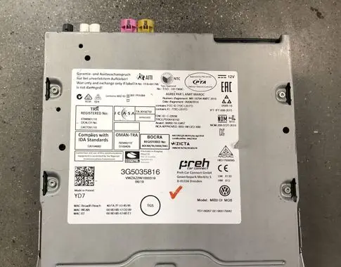 Volkswagen Golf VIII Other control units/modules 3G5035816