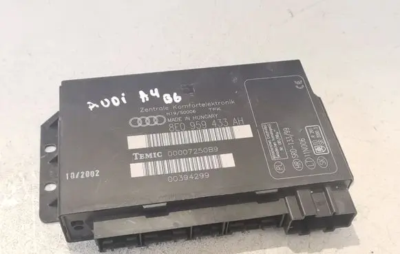 Audi A4 S4 B6 8E 8H Comfort/convenience module 8E0959433AH 00007250B9 00394299