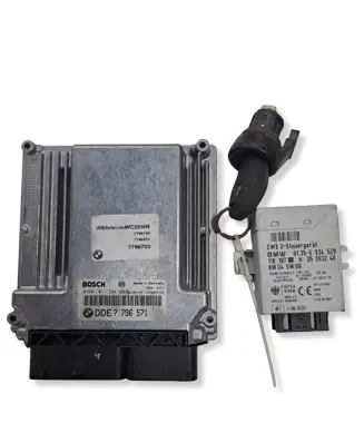 BMW X3 E83 Engine ECU kit and lock set 7796571 61356934529