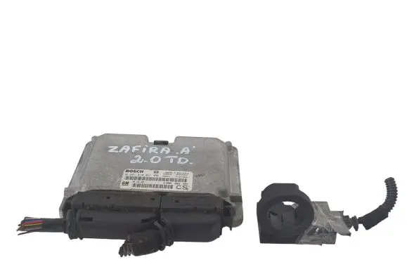 Opel Zafira A Engine ECU kit and lock set 0281010021 09133269 28SA4222