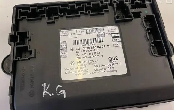 Mercedes-Benz S W221 Door control unit/module A0008700292