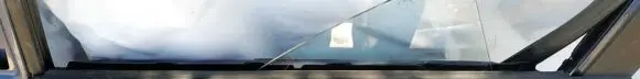 Front door glass trim molding