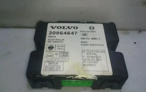 Volvo S40, V40 Immobilizer control unit/module 30864647