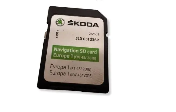 Skoda Octavia Mk3 (5E) Navigation maps CD/DVD 5L0051236P