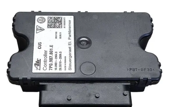 Volkswagen Touareg II Hand brake control module 7P0907801E 28551025093 10095129043