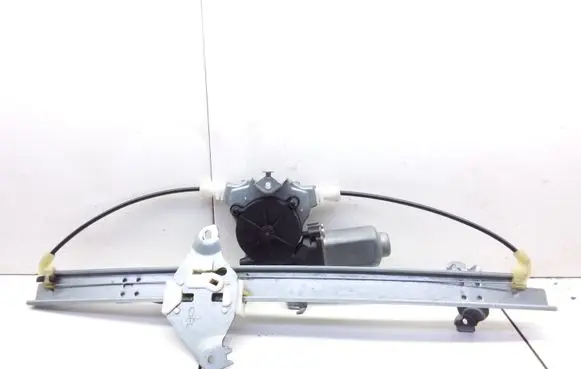 Rear door window regulator with motor