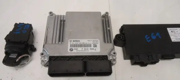 BMW 5 E60 E61 Engine ECU kit and lock set 7812500