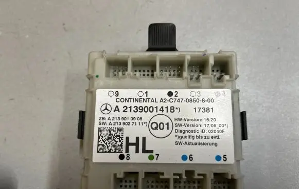Mercedes-Benz E W213 Door control unit/module A2139001418