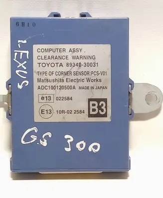 Lexus GS 300 350 430 450H Parking PDC control unit/module 8934030031 10R02258 ADC100120500A