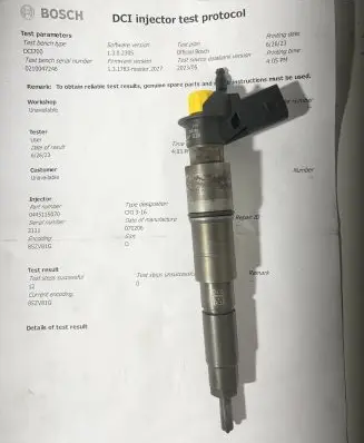 BMW 7 E65 E66 Fuel injector 0445115070 7792721 779272106