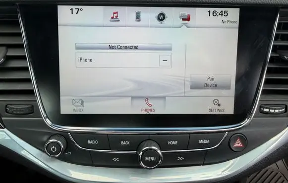 Opel Astra K Screen/display/small screen