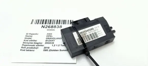 Opel Grandland X Door control unit/module 9825342280DRZWI