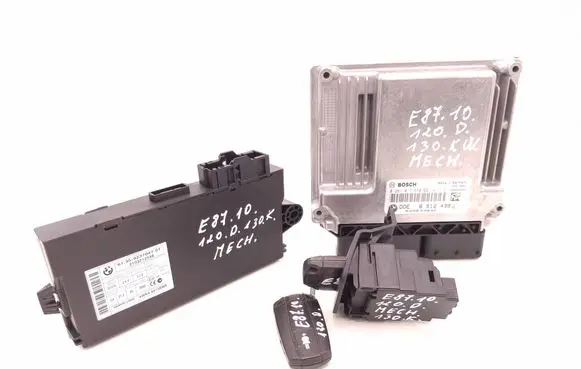 BMW 1 E81 E87 Engine ECU kit and lock set 8512498 0281017550 030633832