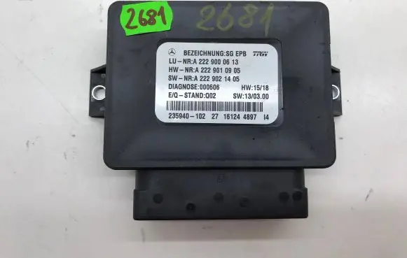 Mercedes-Benz S W222 Other control units/modules A2229000613 A2229021405