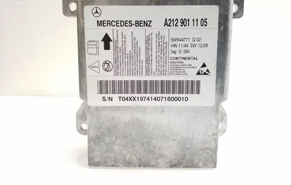 Mercedes-Benz E W212 Airbag control unit/module A2129011105 5WK44771