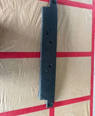 Front bumper foam support bar