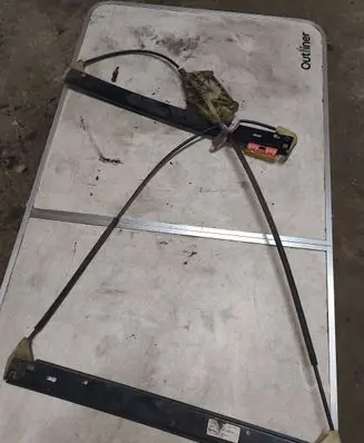 Audi A6 S6 C6 4F Front window lifting mechanism without motor 4F0837462A