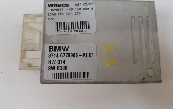 BMW X5 E70 Air suspension control unit module (rear) 6778966 37146778966