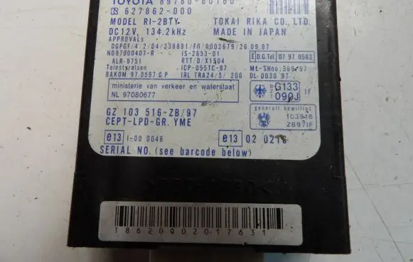 Toyota Land Cruiser (HDJ90) Immobilizer control unit/module 8978060160 627862000 103516