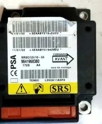Citroen C5 Airbag control unit/module 9641968380 L3V2A11A0FA