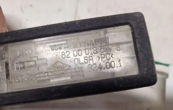 Renault Scenic II - Grand scenic II Number plate light 8200013577
