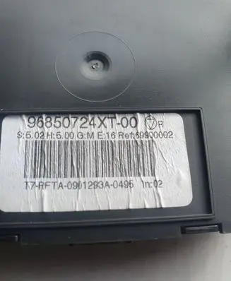 Peugeot 308 SW Climate control unit 96850724XT 69900002 09012934