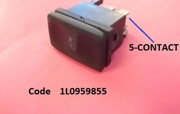 Volkswagen Jetta II Electric window control switch 1L0959855
