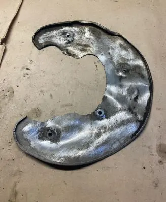 Audi A7 S7 4G Front brake disc dust cover plate 
