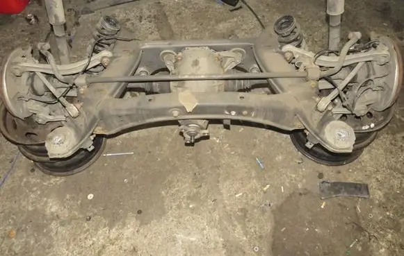 Rear beam