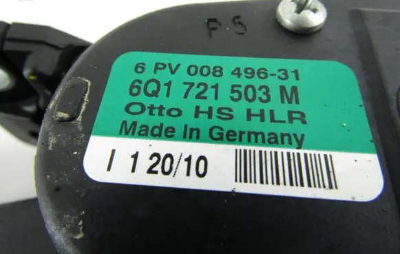 Skoda Fabia Mk2 (5J) Accelerator throttle pedal 6Q1721503M