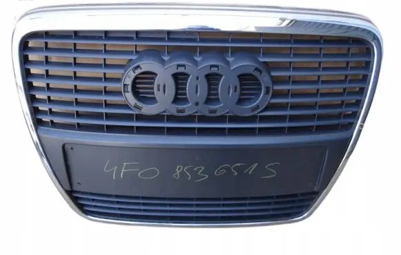 Audi A6 S6 C6 4F Front bumper upper radiator grill 4F0853651S