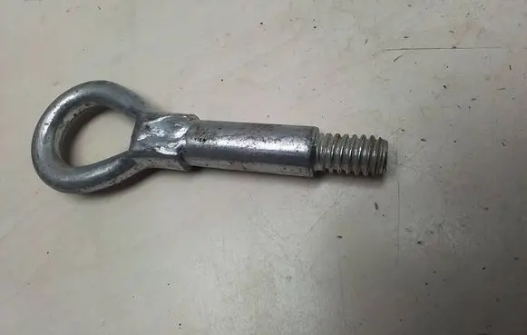 Towing hook eye