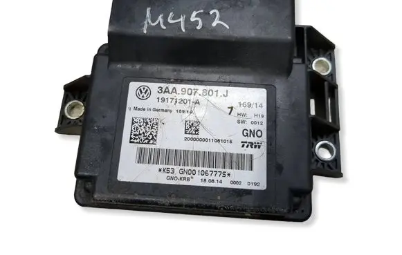 Volkswagen PASSAT B7 Hand brake control module 3AA907801J 19171201A GN00106777S