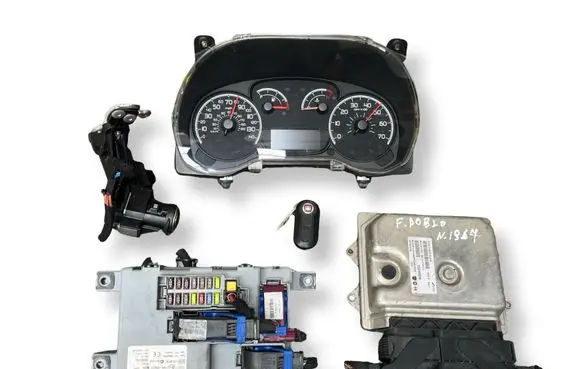 Fiat Doblo Engine ECU kit and lock set BC0107961C 55246936