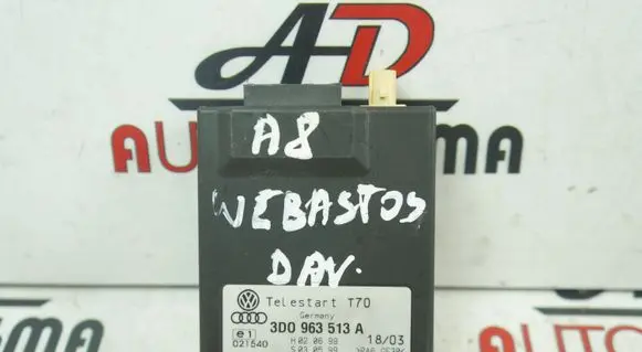 Audi A8 S8 D3 4E Auxiliary heating control unit/module 3D0963513A