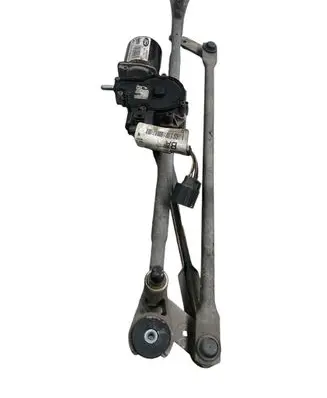 Front wiper linkage and motor