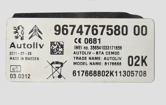 Citroen C4 I Picasso Other control units/modules 9674767580