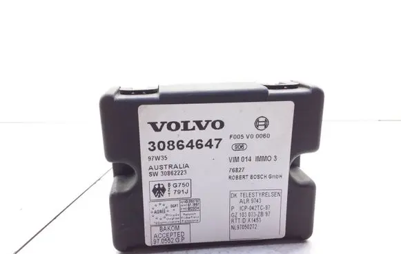 Volvo S40, V40 Immobilizer control unit/module F005V00060 30864647