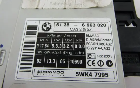 BMW 5 E60 E61 Other control units/modules 61356963828