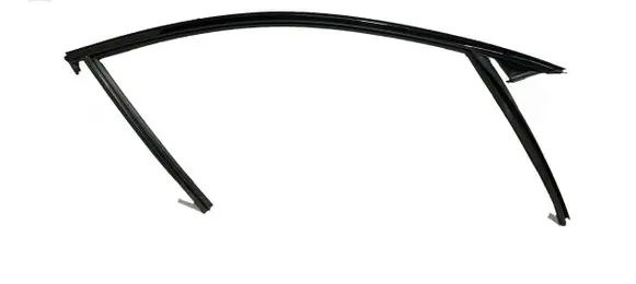 Front door glass trim molding