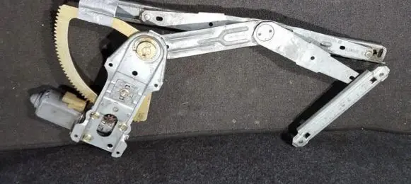 Sliding door window regulator with motor