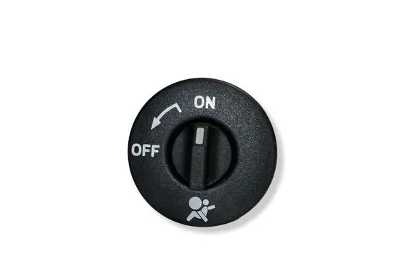 Passenger airbag on/off switch