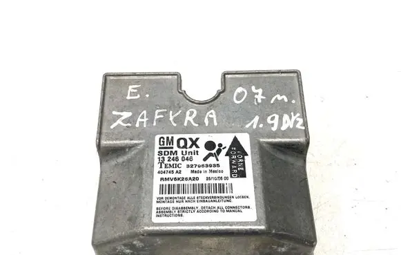 Opel Zafira B Airbag control unit/module 13246046 327963935