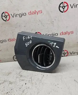 Fiat 500 Dash center air vent grill 735627421 FIAT500