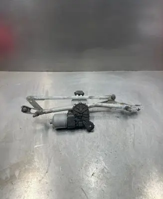 Front wiper linkage and motor