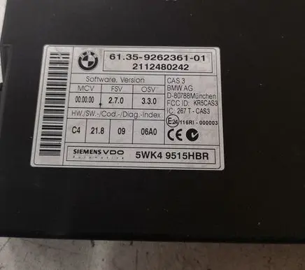 BMW 3 E90 E91 CAS control unit/module 6135926236101 2112480242 5WK49515HBR