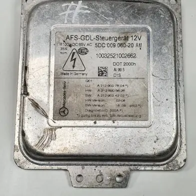 Mercedes-Benz E W212 Xenon control unit/module 5DC009060-20