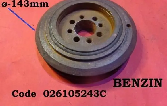 Audi 80 90 B3 Crankshaft pulley 026105243C